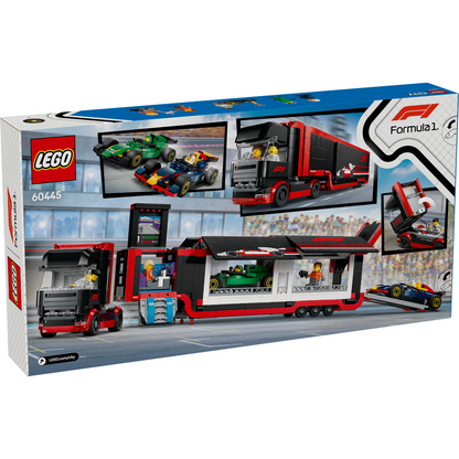 LEGO 60445 City F1® Truck with RB20 & AMR24 F1® Cars