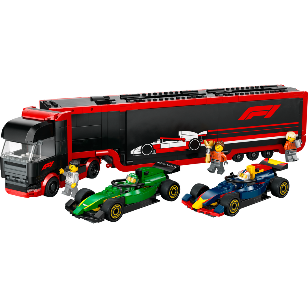 LEGO 60445 City F1® Truck with RB20 & AMR24 F1® Cars