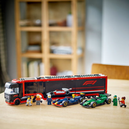 LEGO 60445 City F1® Truck with RB20 & AMR24 F1® Cars