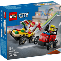 LEGO® 60458 City Pizza vs. Fire Truck Race Car Pack
