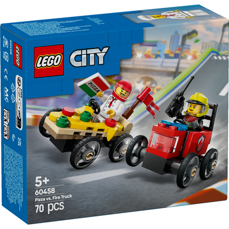 LEGO® 60458 City Pizza vs. Fire Truck Race Car Pack
