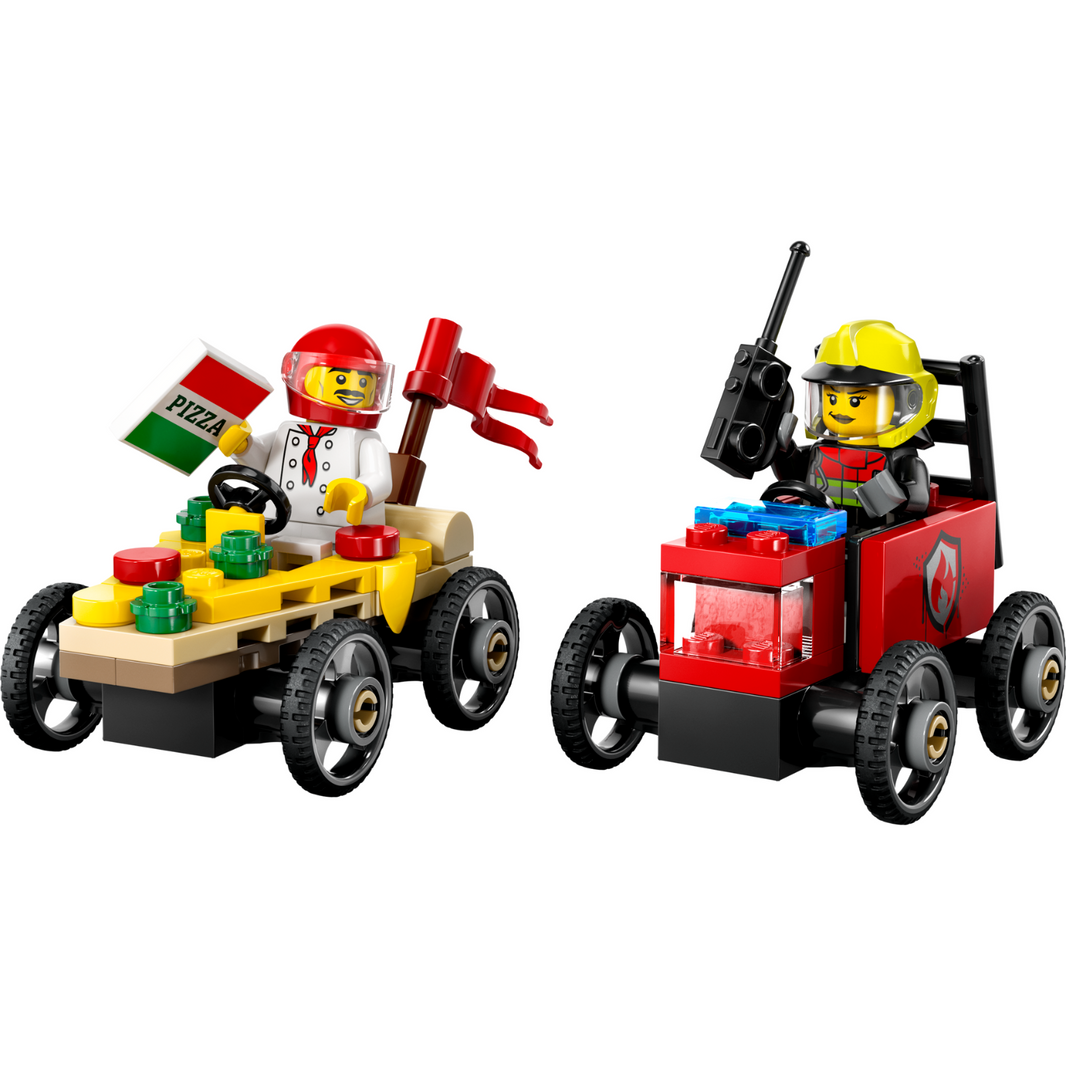 LEGO® 60458 City Pizza vs. Fire Truck Race Car Pack