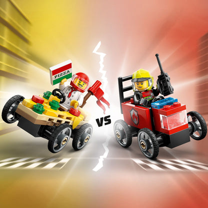 LEGO® 60458 City Pizza vs. Fire Truck Race Car Pack