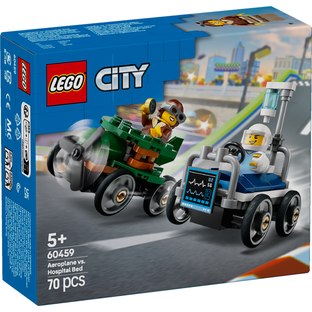 LEGO® 60459 City Airplane vs. Hospital Bed Race Car Pack