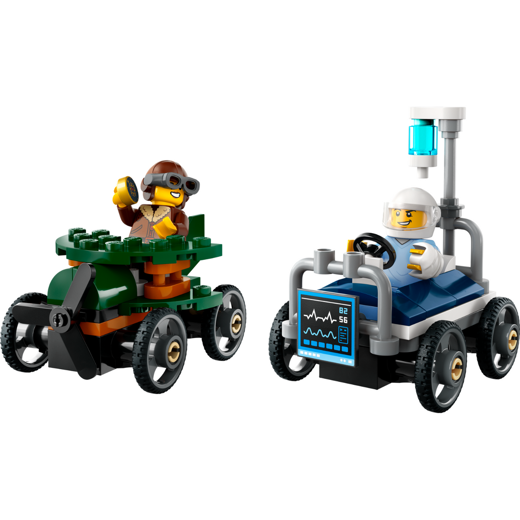 LEGO® 60459 City Airplane vs. Hospital Bed Race Car Pack