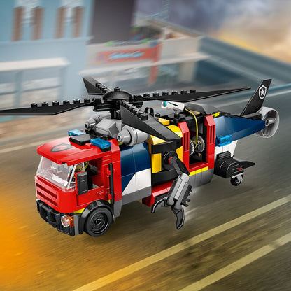 LEGO® 60462 City Helicopter, Fire Truck & Submarine Remix