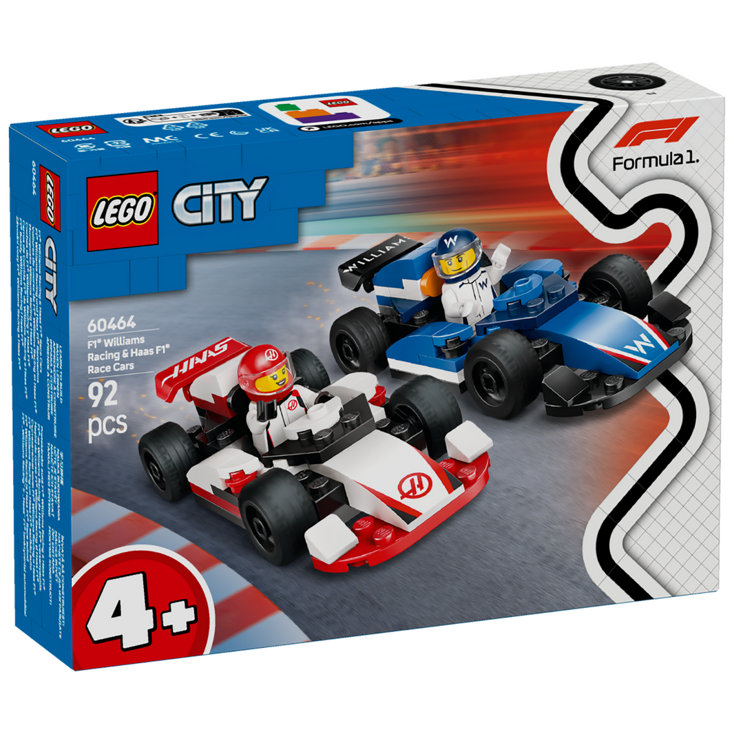 LEGO® 60464 City F1® Williams Racing & Haas F1® Race Cars