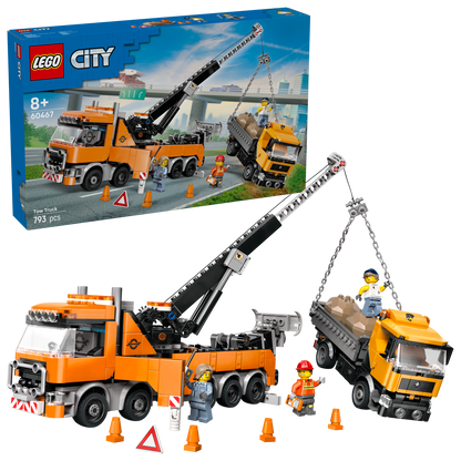 LEGO 60467 City Heavy-Duty Recovery Tow Truck with Crane