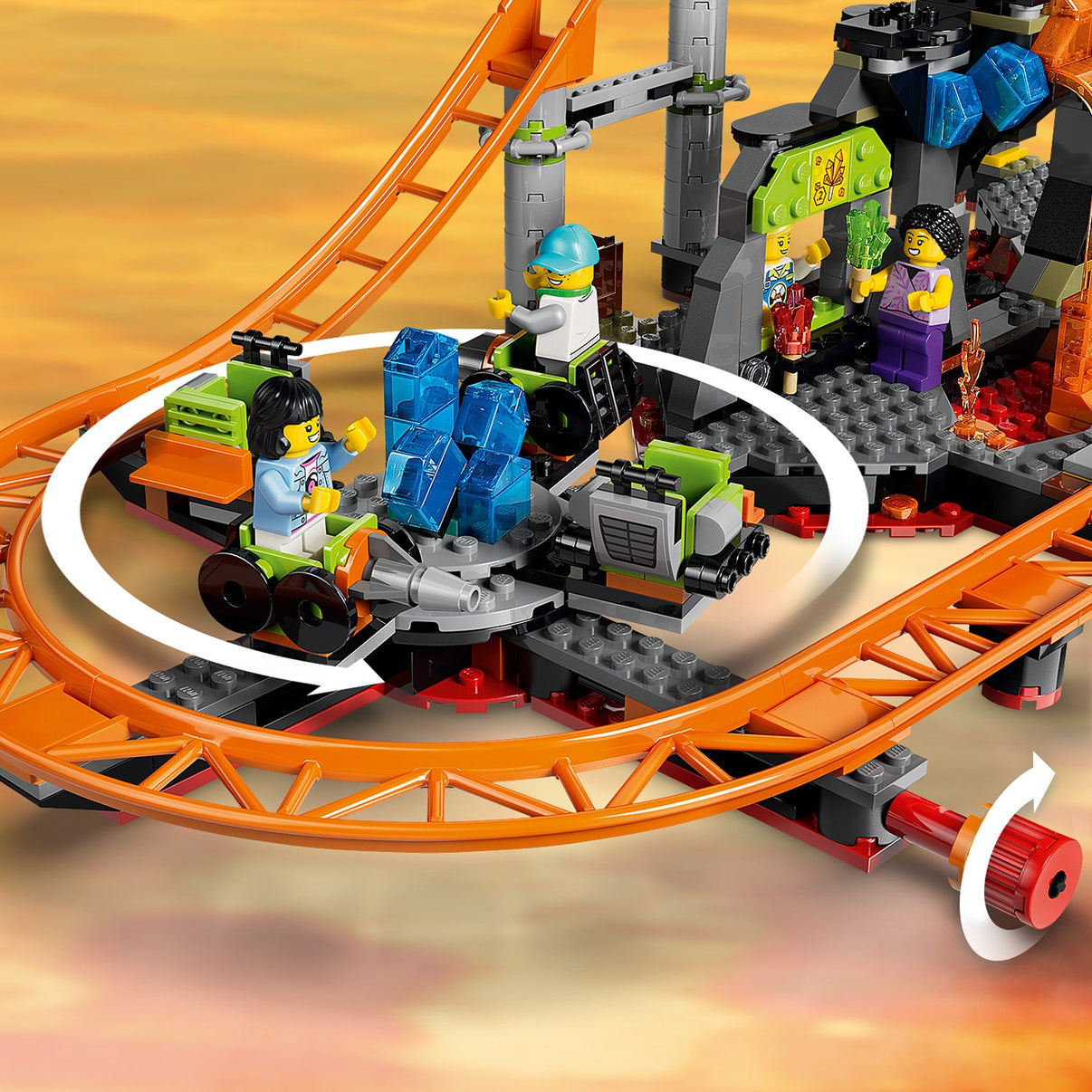 LEGO® City Lava Land Roller Coaster Park