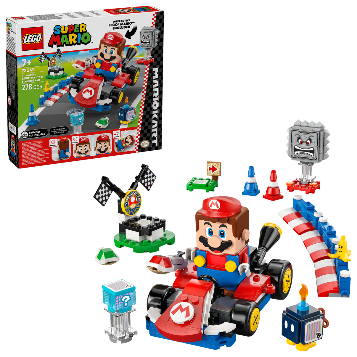 LEGO® Super Mario™: Mario Kart™ – Interactive LEGO® Mario™ & Standard Kart