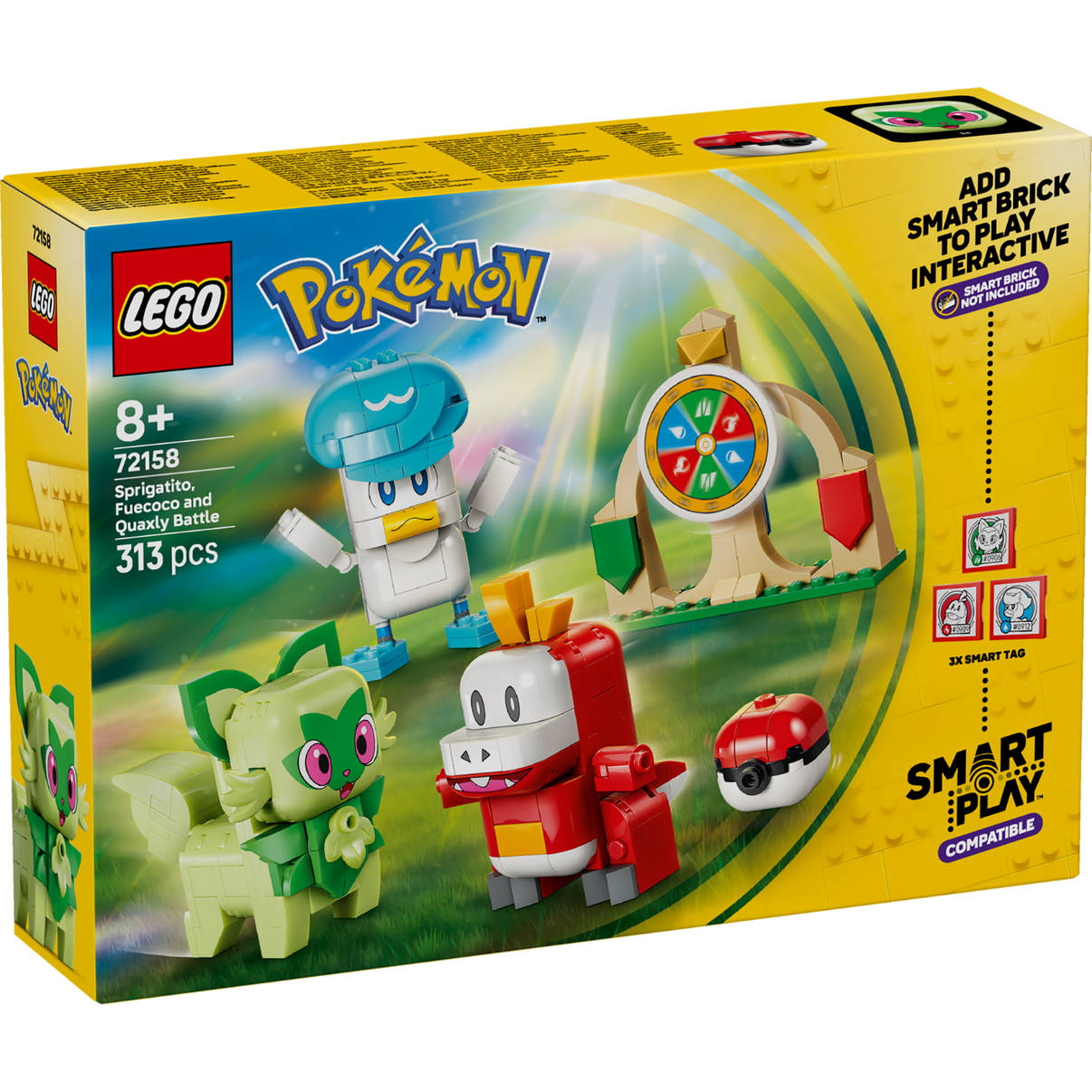 LEGO® Pokémon™ SMART Play™: Sprigatito, Fuecoco and Quaxly Battle