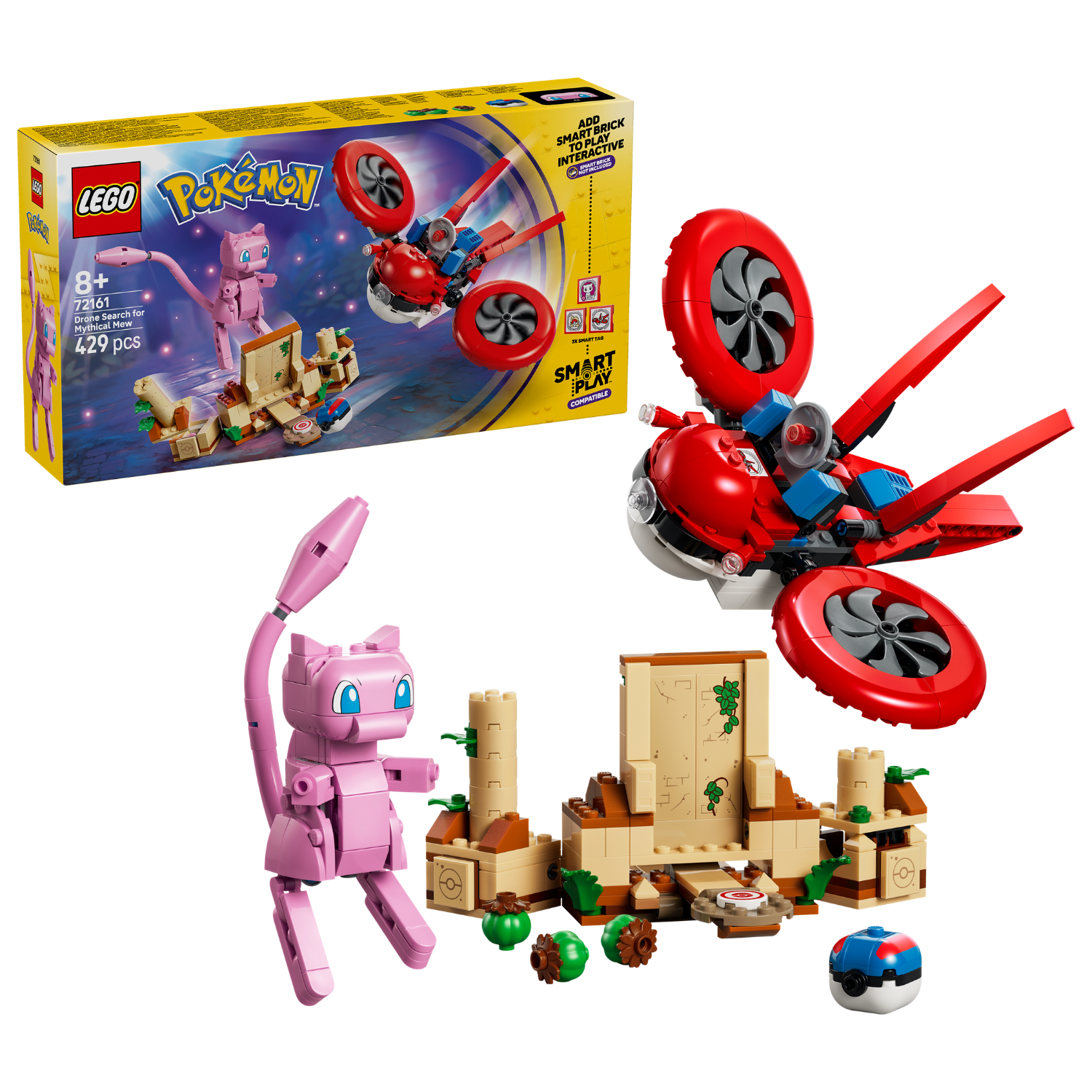 LEGO® Pokémon™ SMART Play™: Drone Search for Mythical Mew