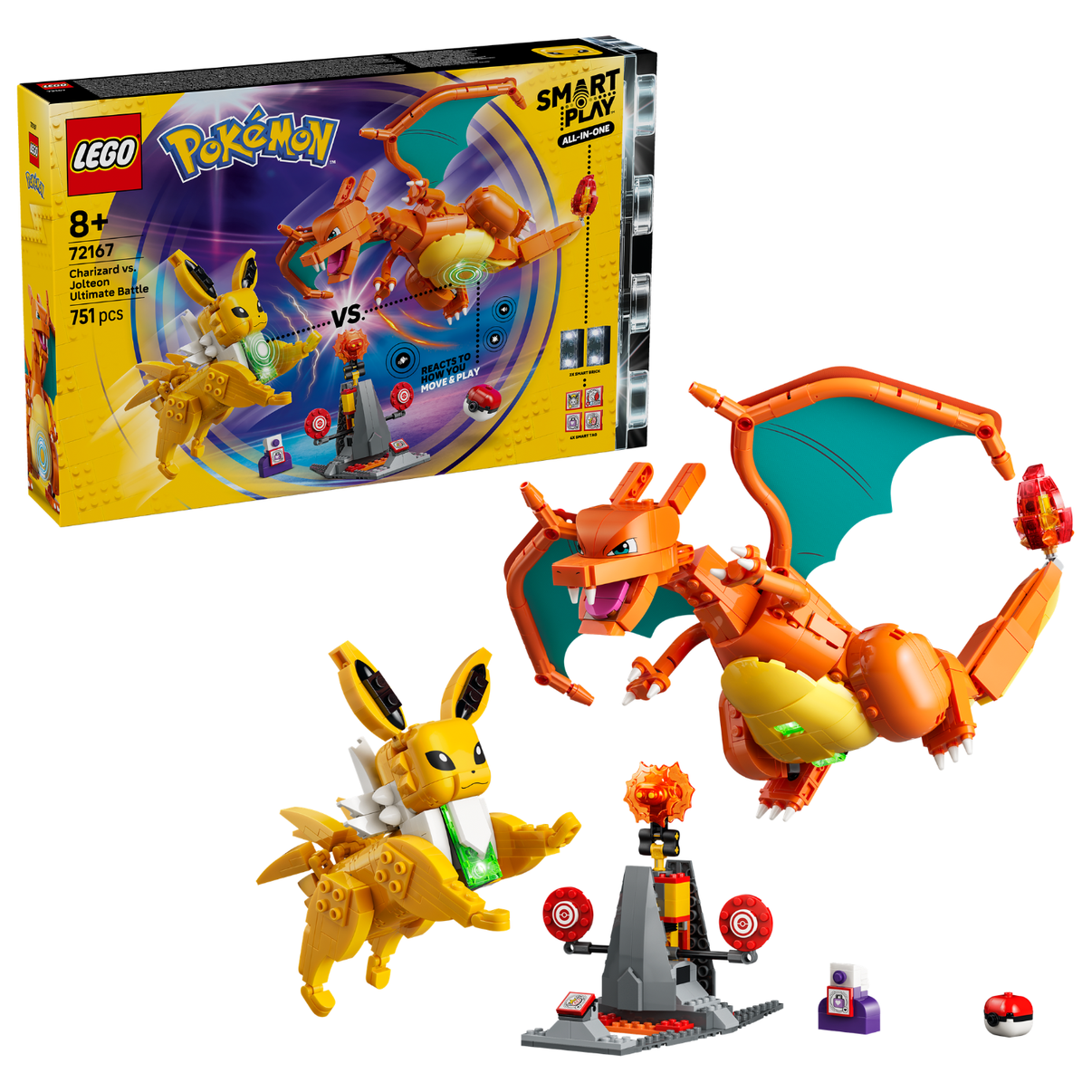 LEGO® Pokémon™ SMART Play™: Charizard vs. Jolteon Ultimate Battle