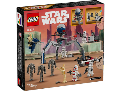 LEGO 75372 Star Wars Clone Trooper™ & Battle Droid™ Battle Pack