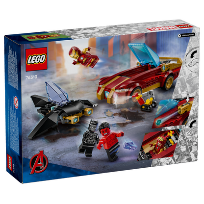LEGO® 76310 Marvel Iron Man Car & Black Panther vs. Red Hulk