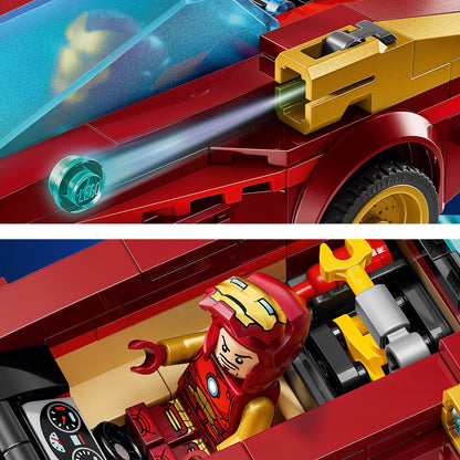LEGO® 76310 Marvel Iron Man Car & Black Panther vs. Red Hulk