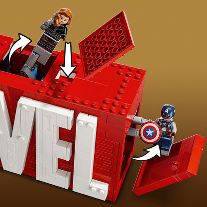 LEGO® 76313 Marvel: MARVEL Logo & Minifigures
