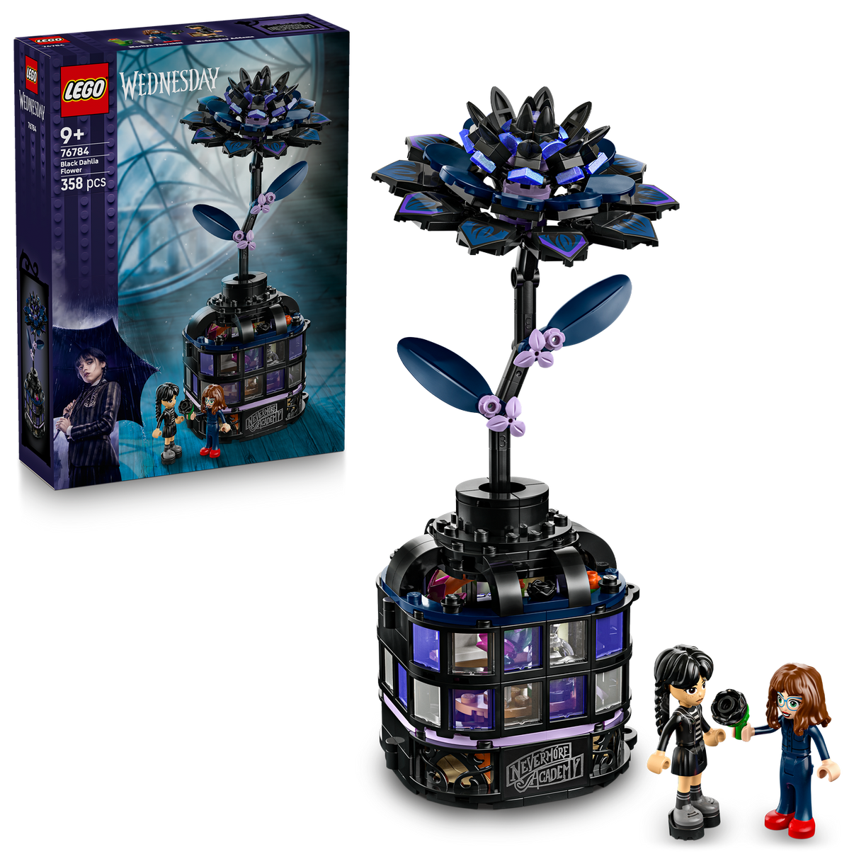 LEGO® Wednesday Black Dahlia Flower