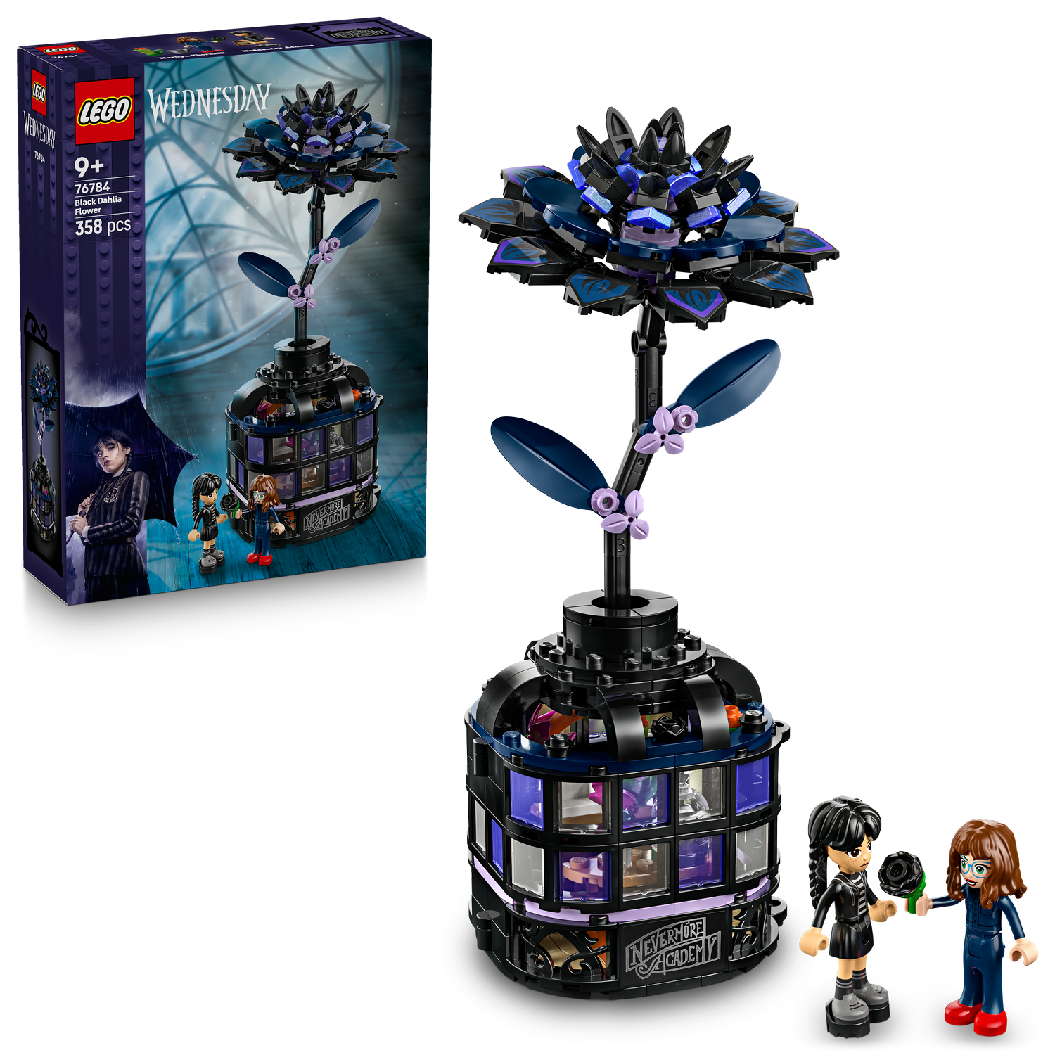 LEGO® Wednesday Black Dahlia Flower