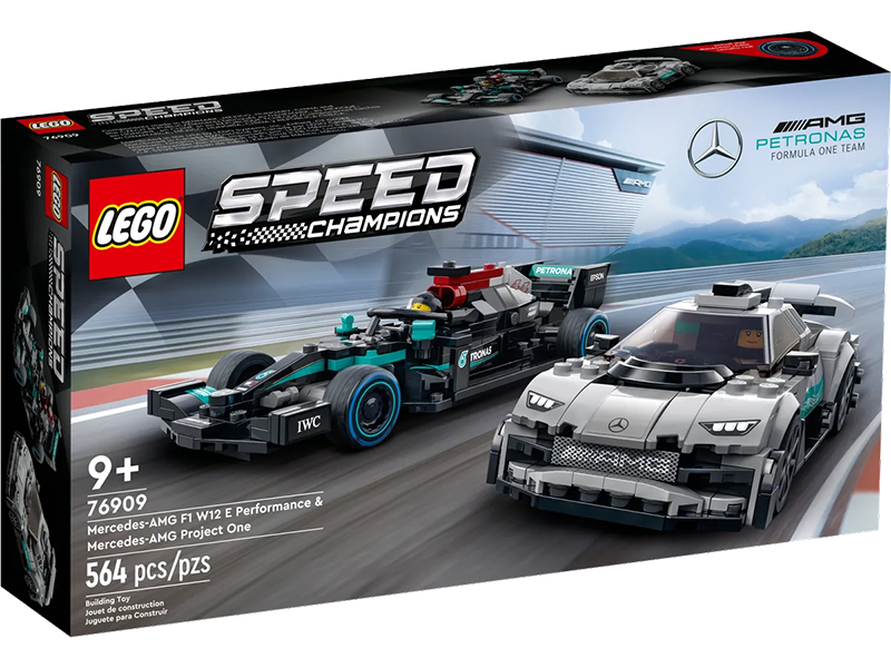 LEGO® 76909 Speed Champions Mercedes-AMG F1 W12 E Performance & Mercedes-AMG Project One