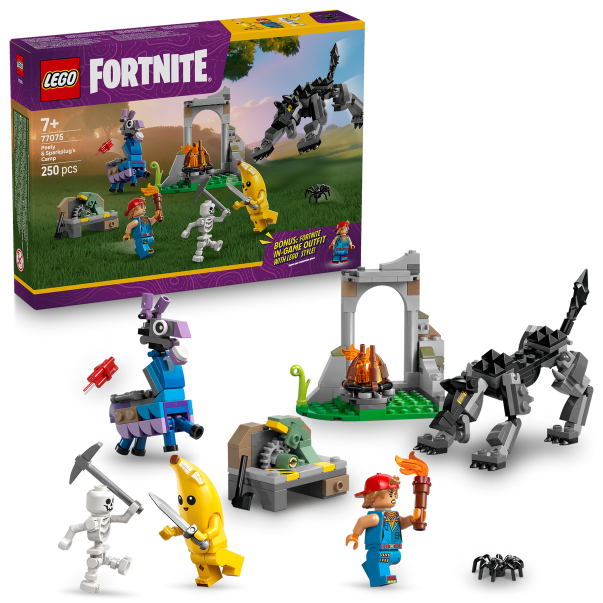 LEGO® Fortnite® Peely & Sparkplug’s Camp
