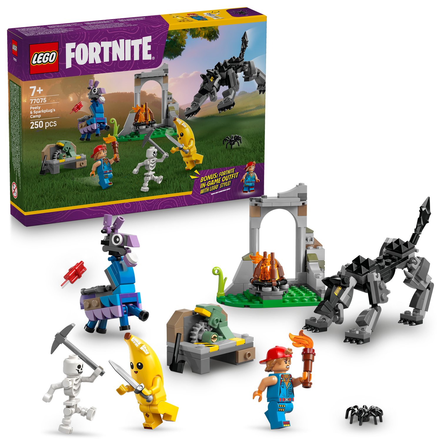 LEGO® Fortnite® Peely & Sparkplug’s Camp