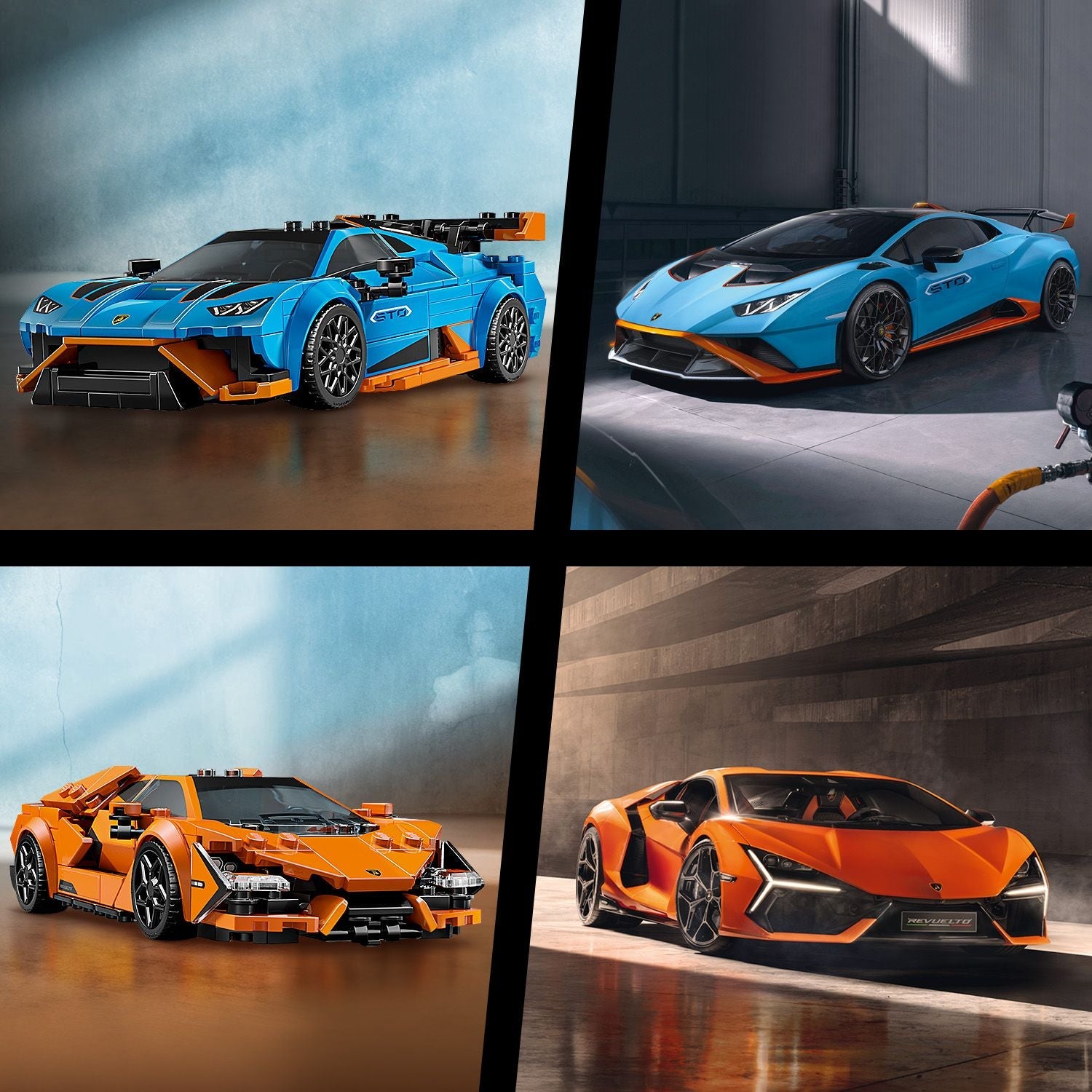 LEGO® Speed Champions Lamborghini Revuelto & Huracán STO