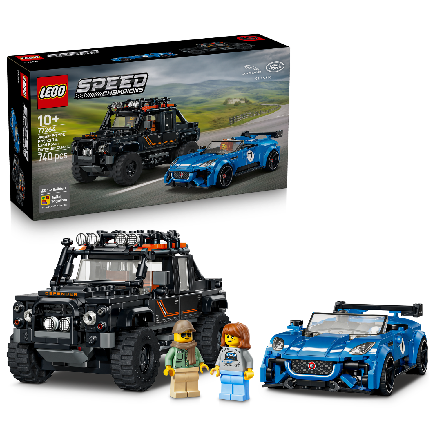LEGO® Speed Champions Jaguar Project 7 & Land Rover Defender