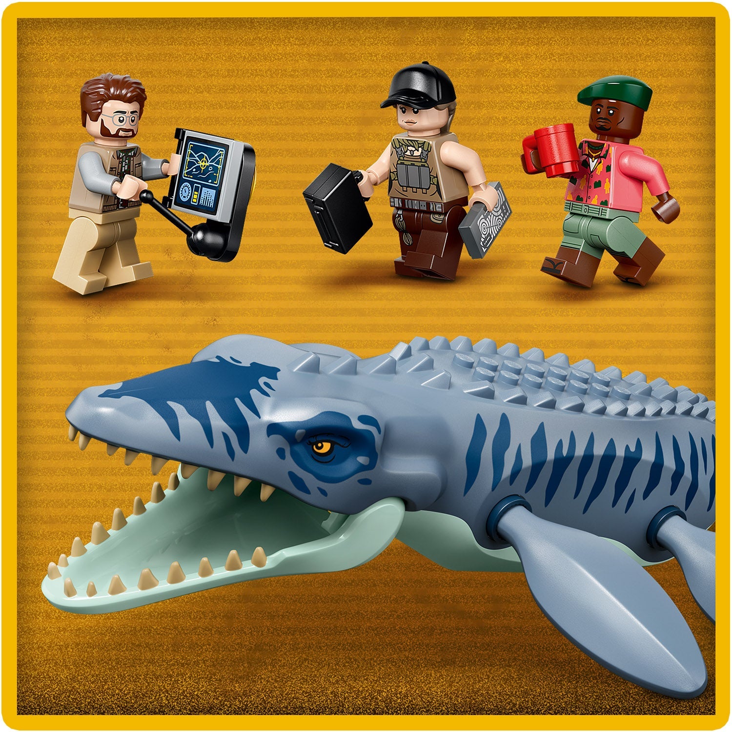 LEGO® Jurassic World Mosasaurus Dinosaur Boat Attack