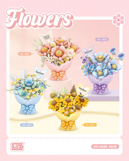 Mini Flower Bouquet Building Blocks