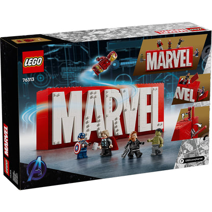 LEGO® 76313 Marvel: MARVEL Logo & Minifigures