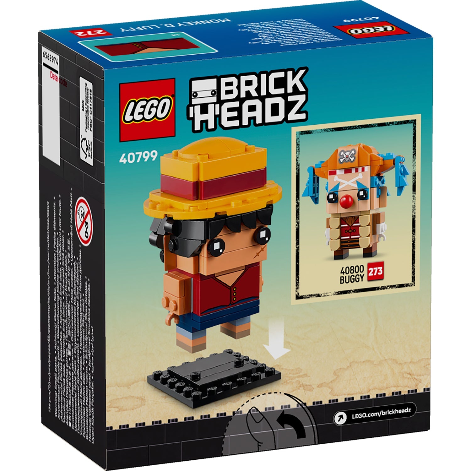 LEGO® BrickHeadz™ Monkey D. Luffy Figure