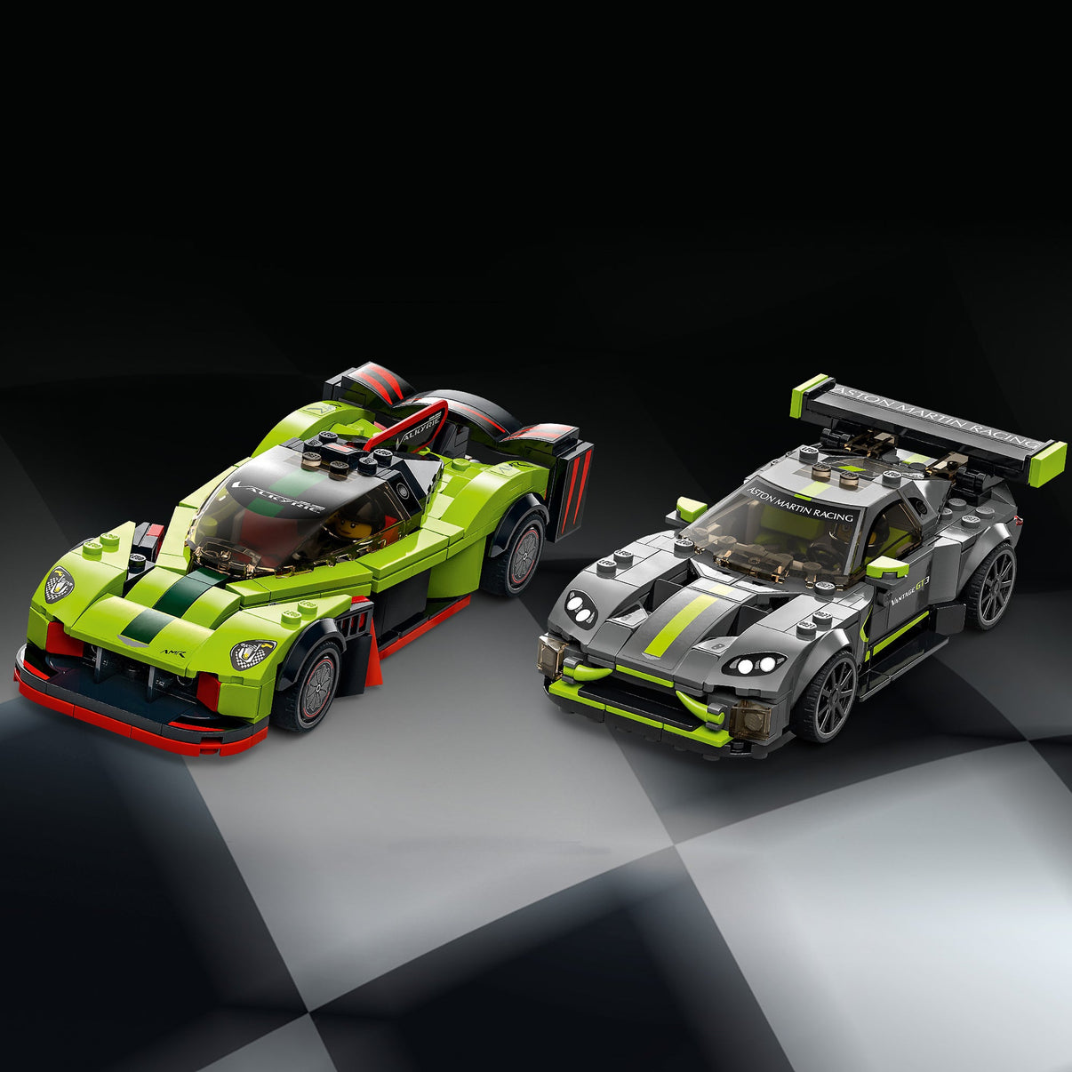 LEGO® Speed Champions Aston Martin Valkyrie AMR Pro and Aston Martin Vantage GT3