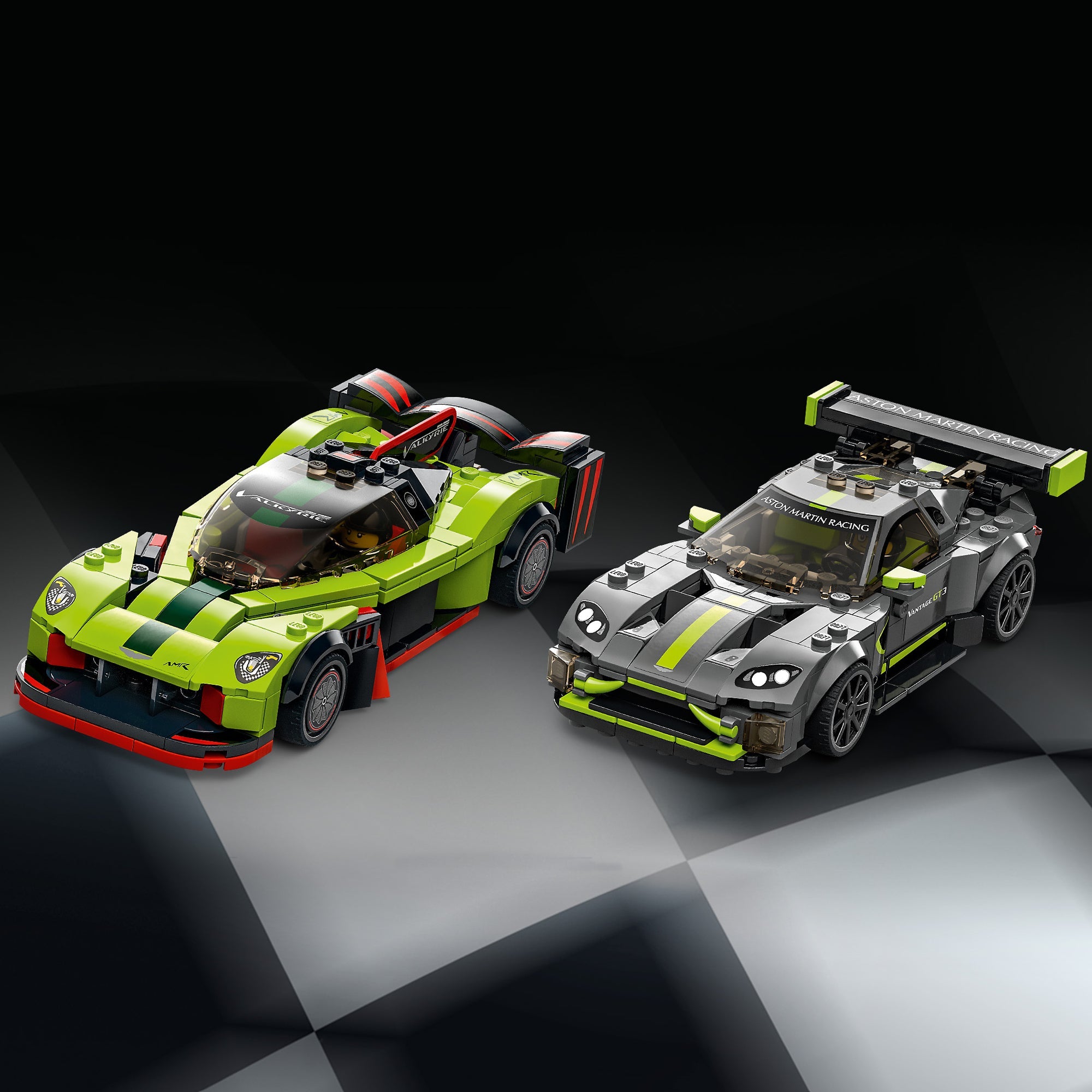 LEGO® Speed Champions Aston Martin Valkyrie AMR Pro and Aston Martin Vantage GT3