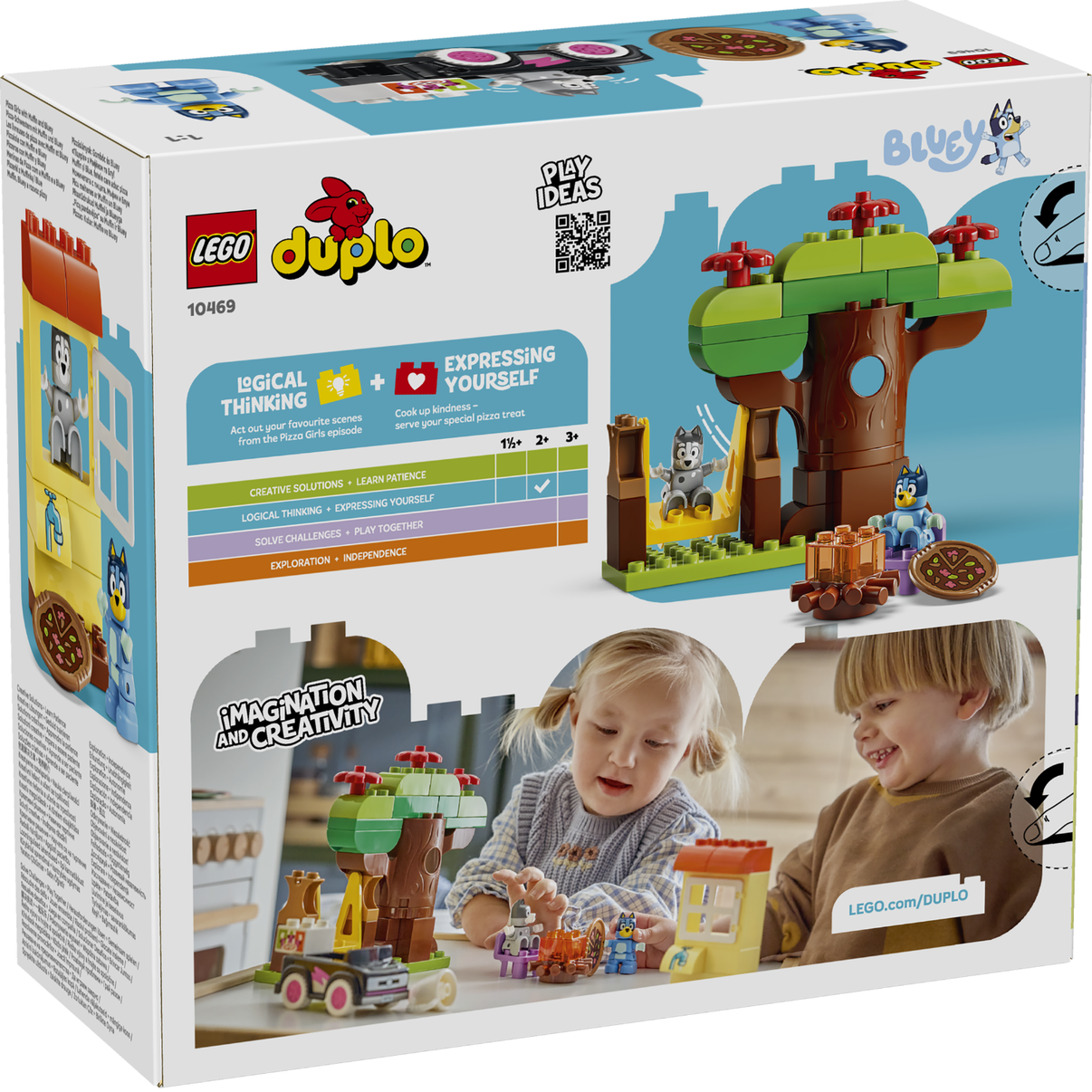 LEGO® DUPLO® Bluey Pizza Girls with Muffin and Bluey