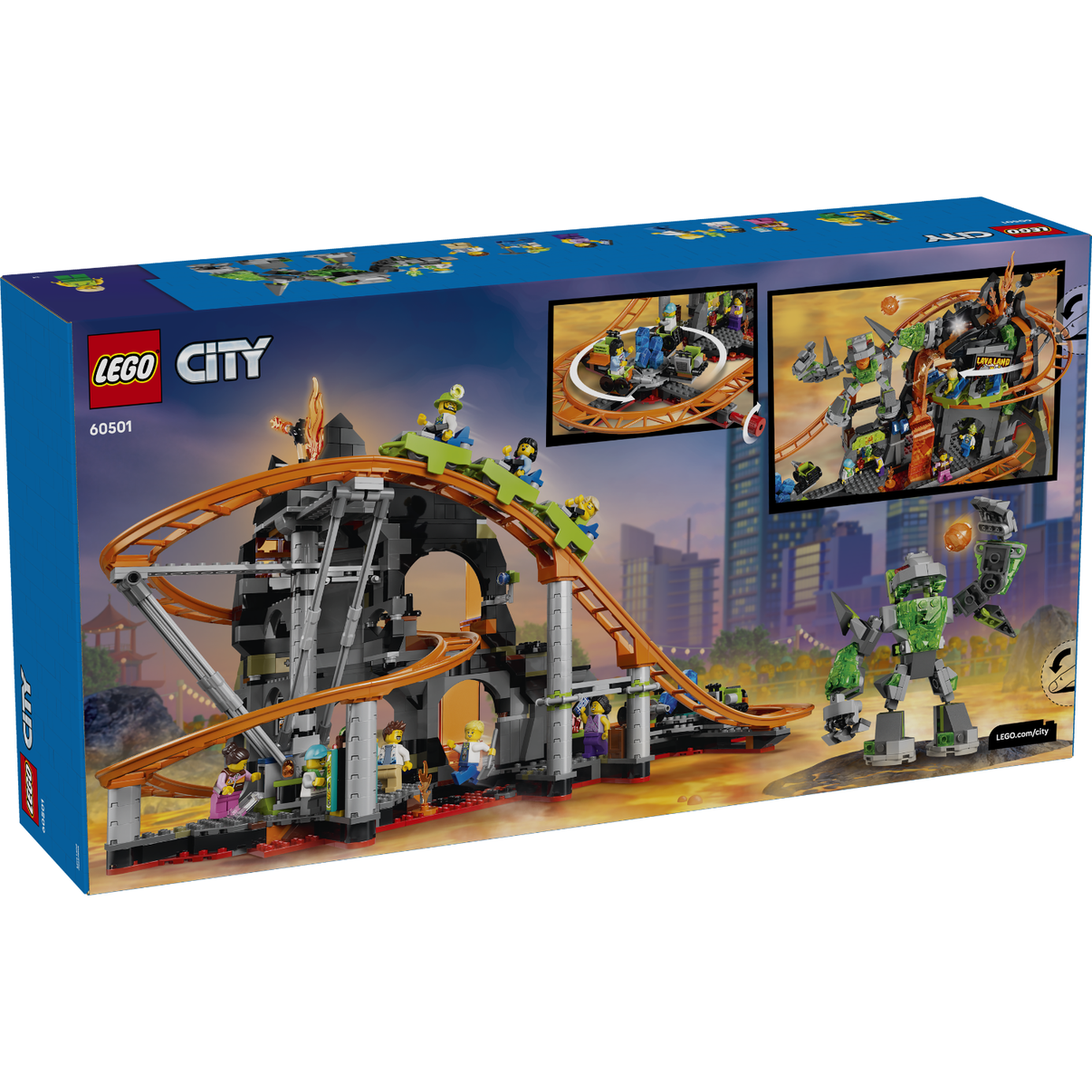 LEGO® City Lava Land Roller Coaster Park