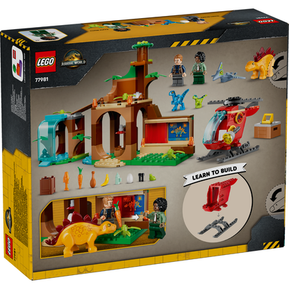 LEGO® Jurassic World Velociraptor, Stegosaurus & Pteranodon Rescue