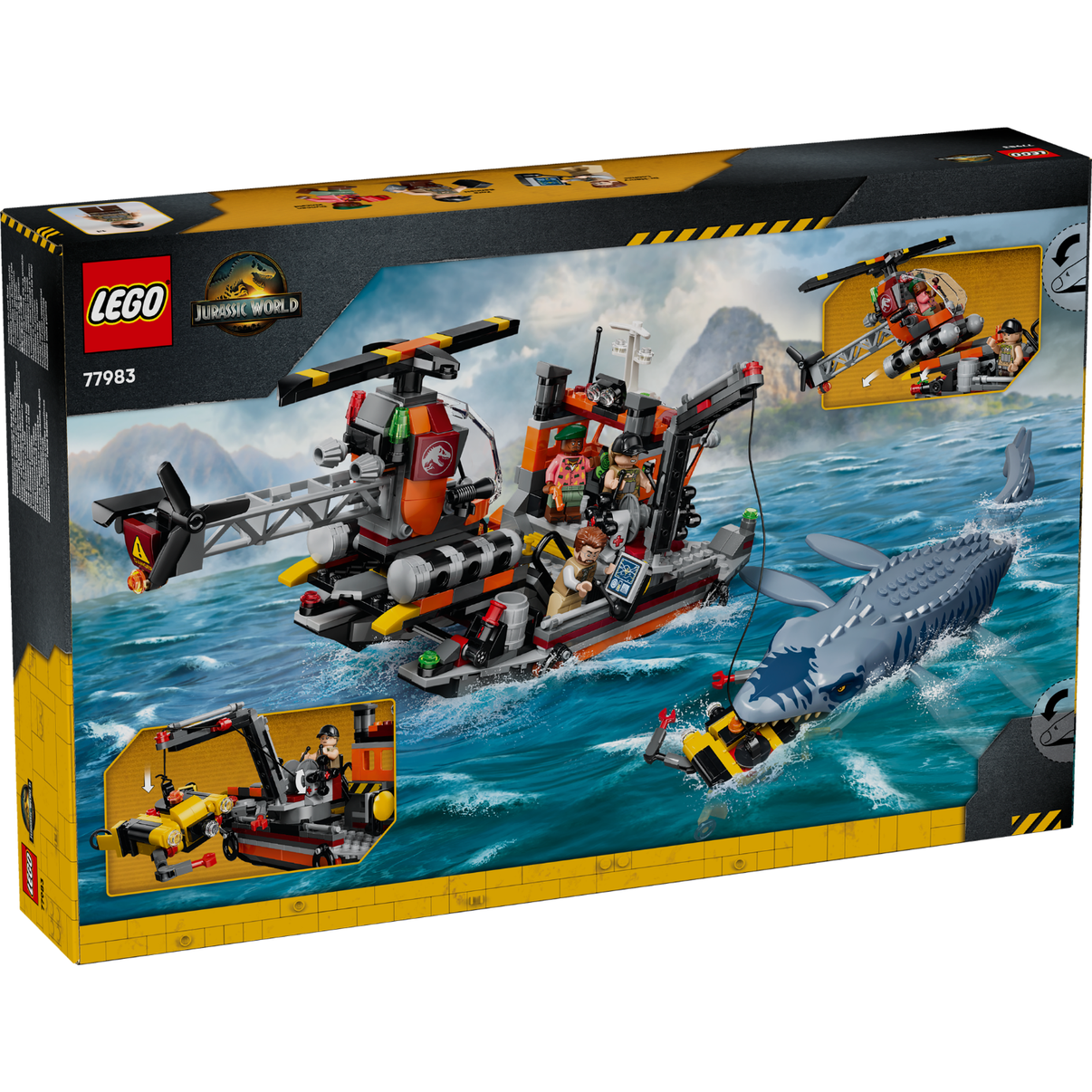 LEGO® Jurassic World Mosasaurus Dinosaur Boat Attack
