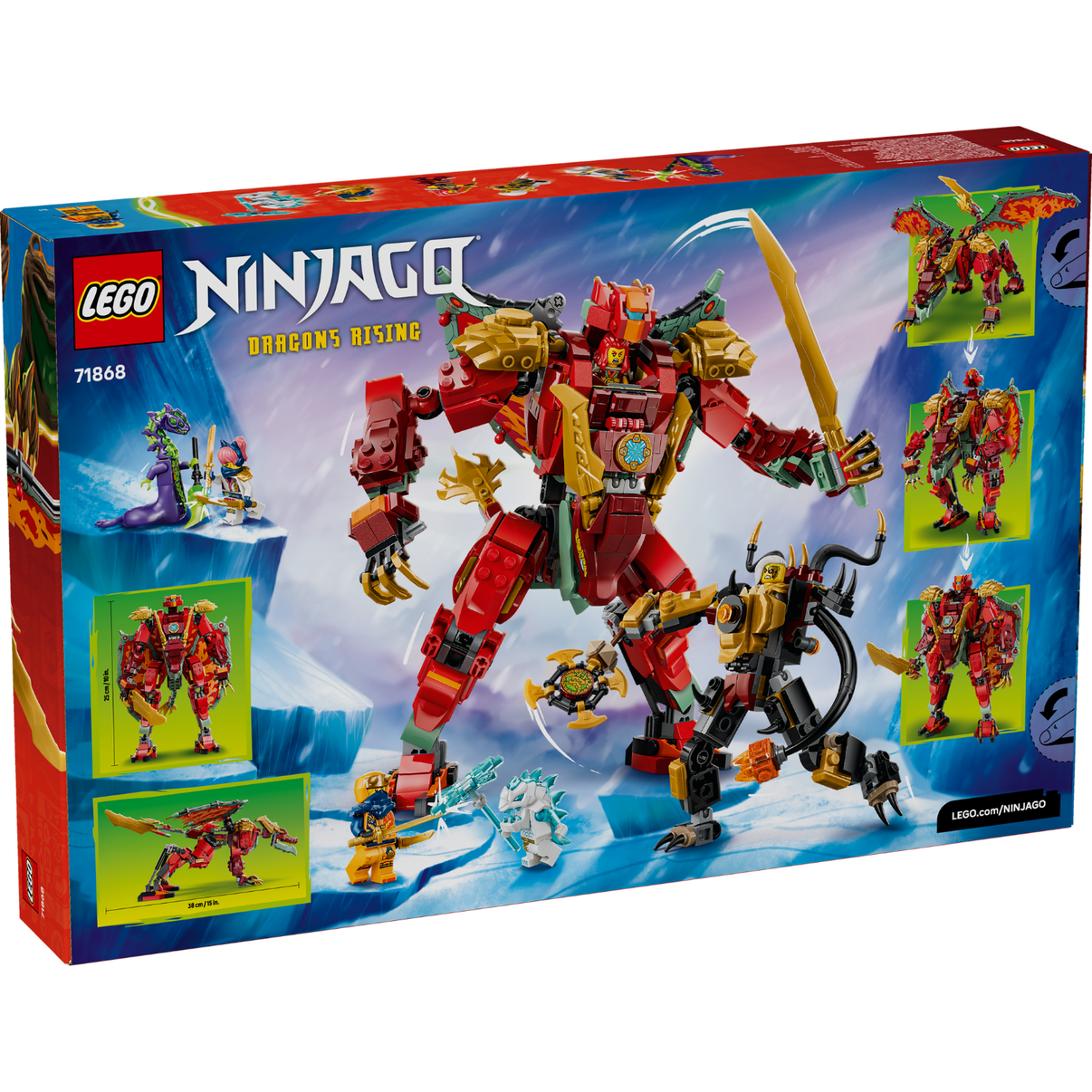 LEGO® NINJAGO® Wyldfyre's Transforming Dragon Mech