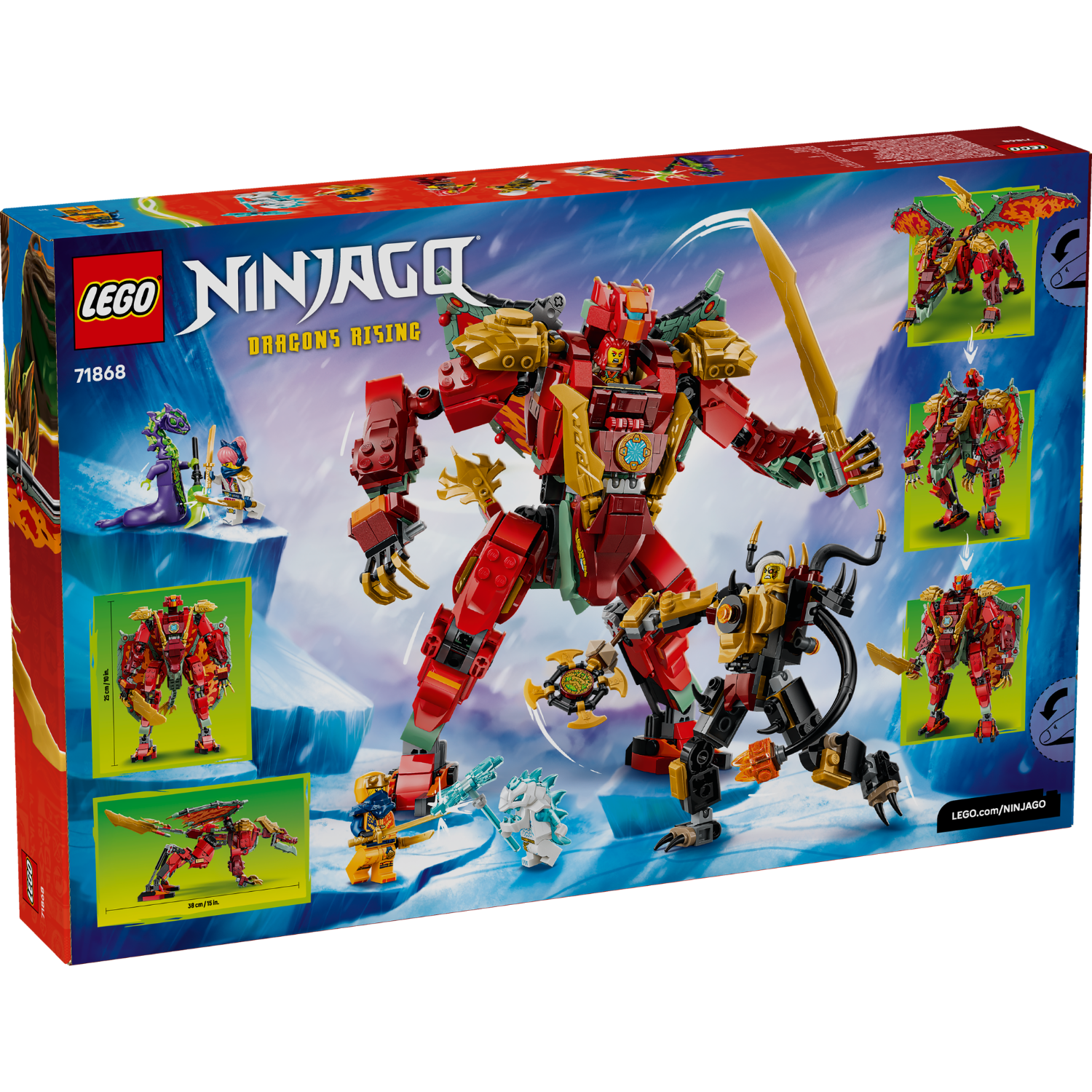 LEGO® NINJAGO® Wyldfyre's Transforming Dragon Mech