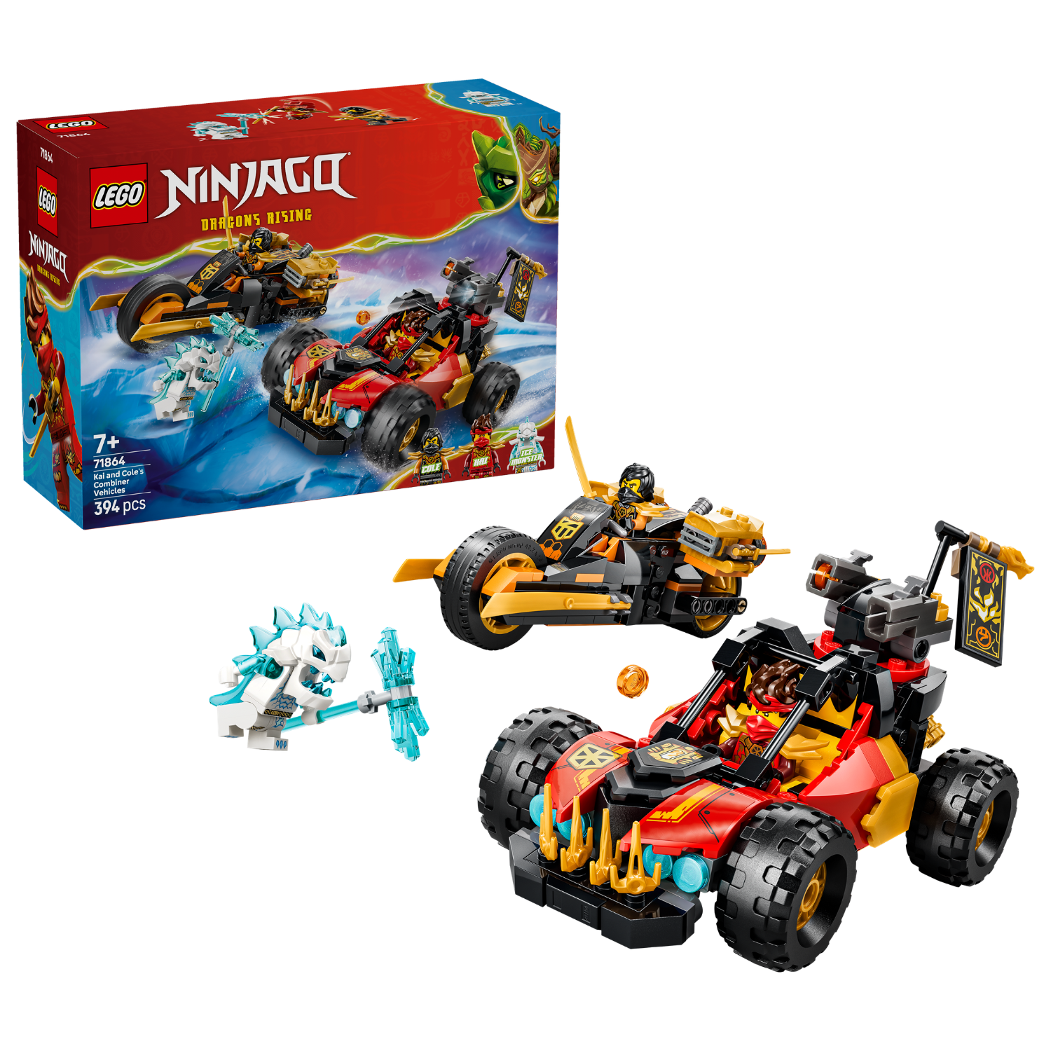 LEGO® NINJAGO® Kai and Cole’s Combiner Vehicles