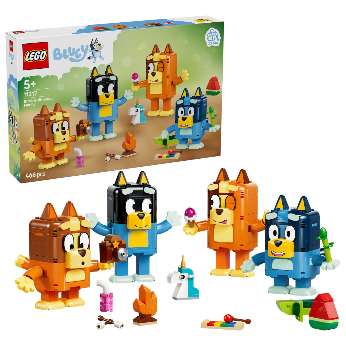 LEGO® Bluey Brick-Built Bluey Family