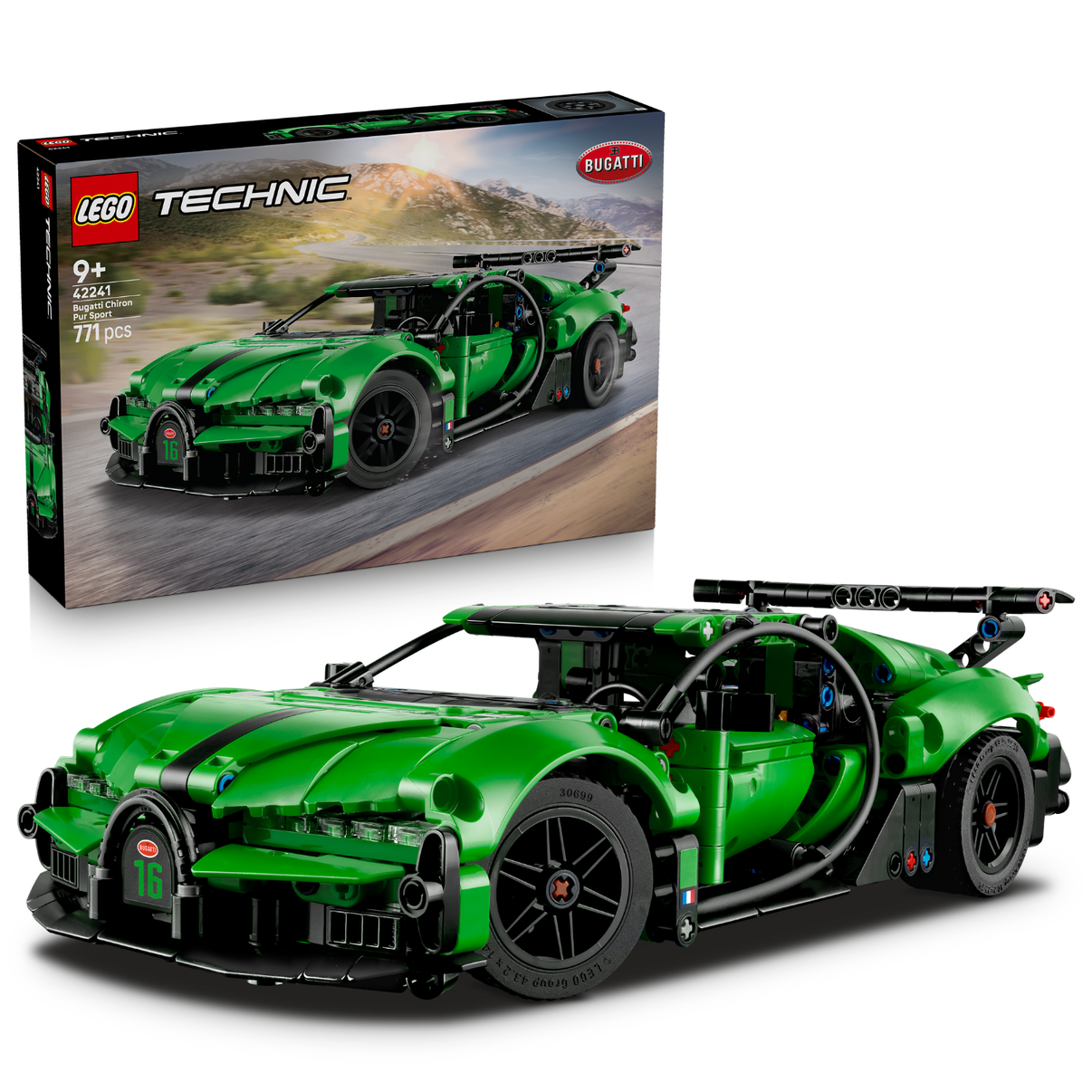 LEGO® Technic Green Bugatti Chiron Pur Sport Hypercar