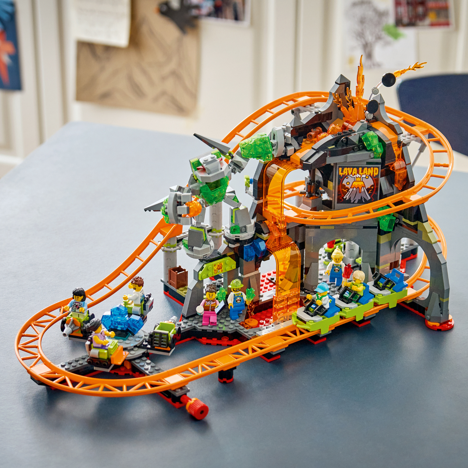 LEGO® City Lava Land Roller Coaster Park