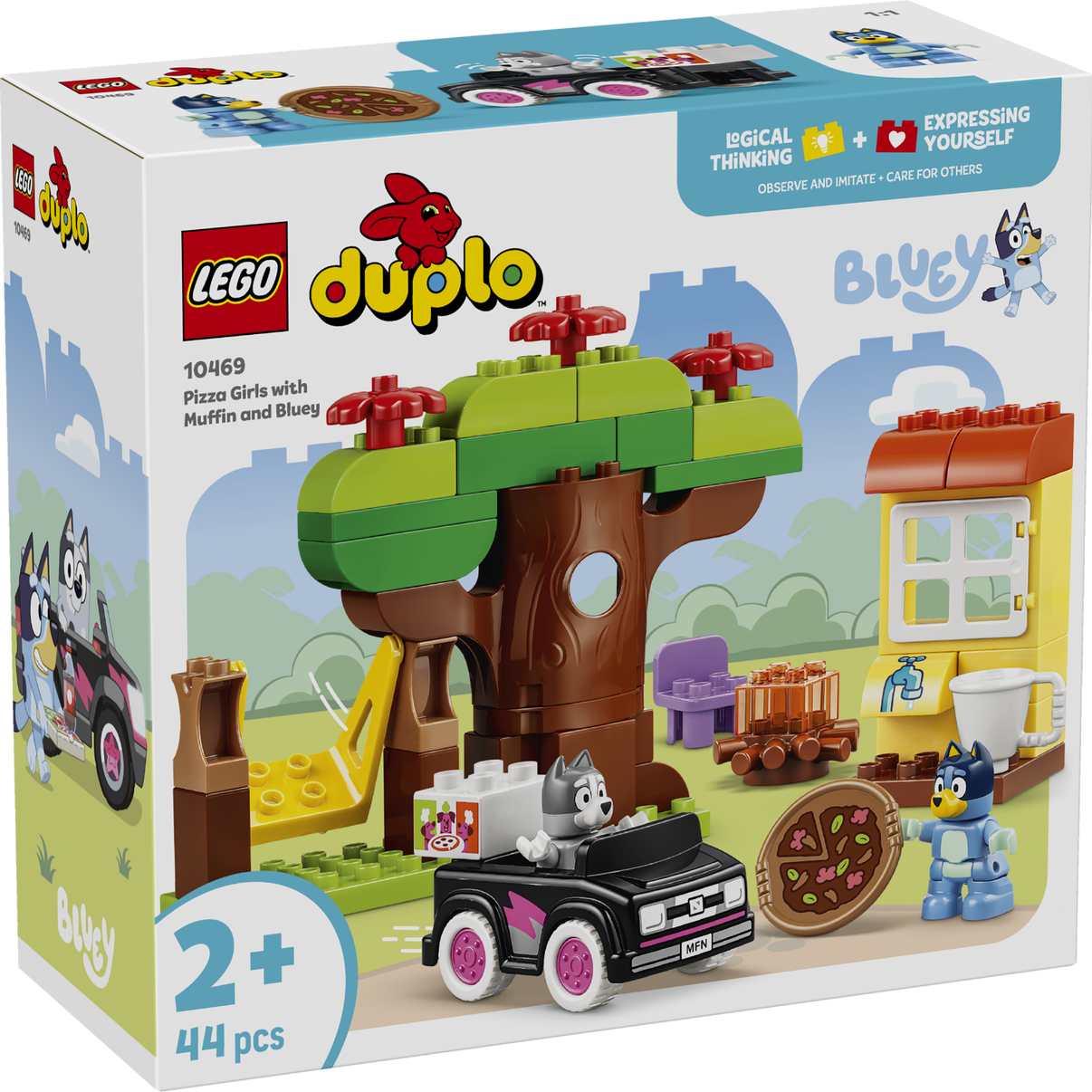LEGO® DUPLO® Bluey Pizza Girls with Muffin and Bluey