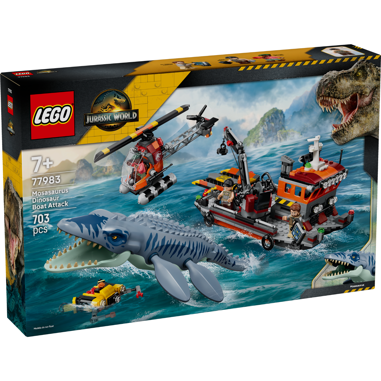 LEGO® Jurassic World Mosasaurus Dinosaur Boat Attack