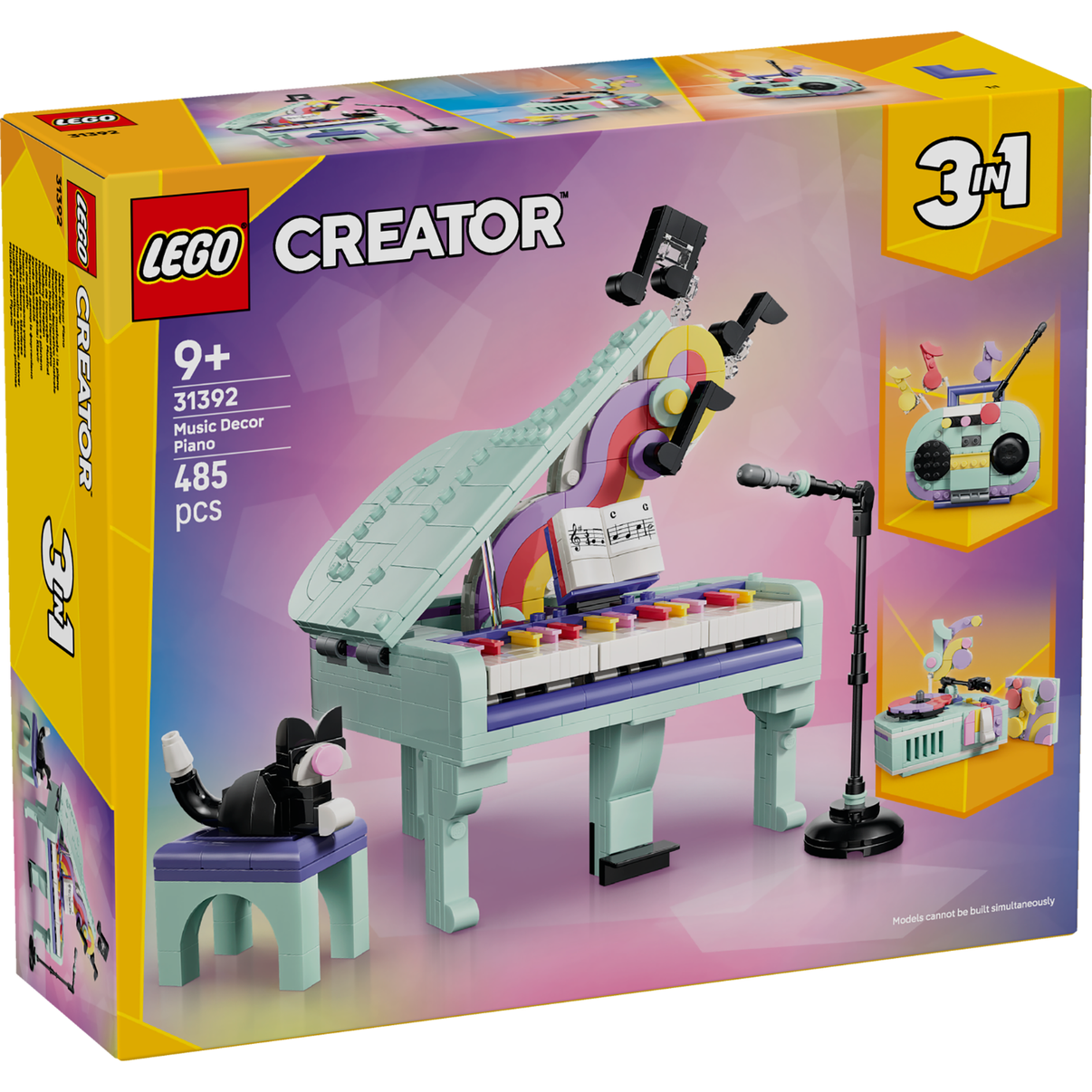LEGO® Creator Music Decor Piano with Cat