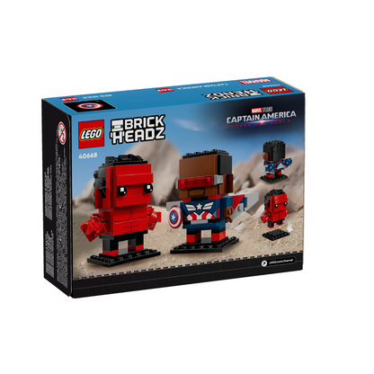 LEGO® 40668 BrickHeadz™ Captain America & Red Hulk Figures