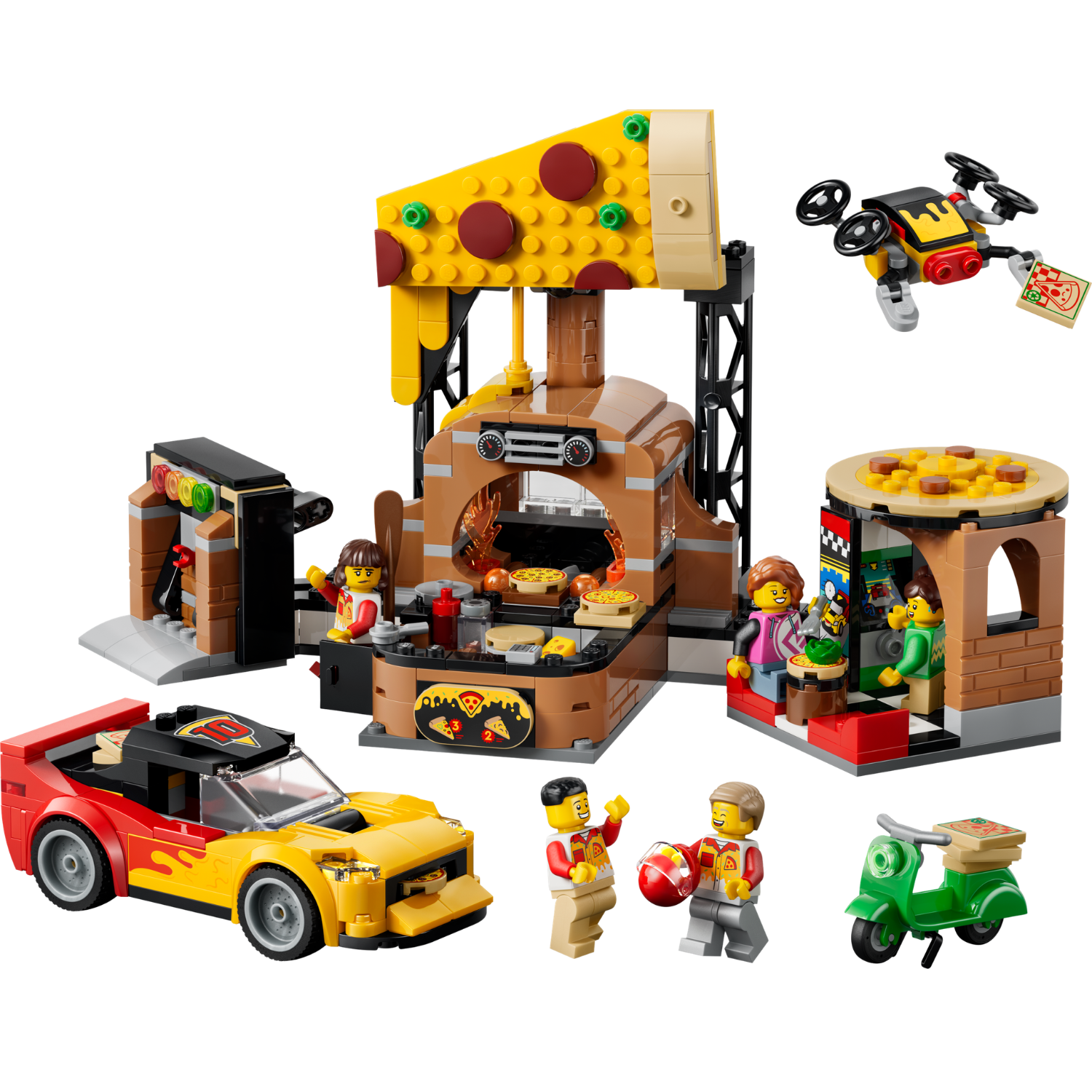 LEGO® City Pizza Delivery Experience with Vehicles