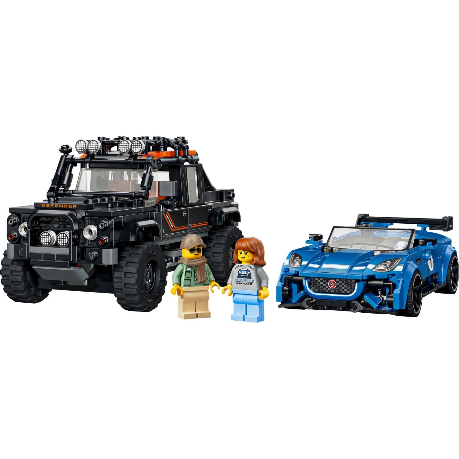 LEGO® Speed Champions Jaguar Project 7 & Land Rover Defender